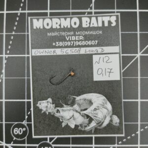 Мормишка вольфрамова Owner Tenkara Long D 56508 №12 МІДНА 0,15-0,17