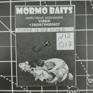 Мормишка вольфрамова Owner Tenkara Long D 56508 №12 ЧОРНА 0,15-0,17